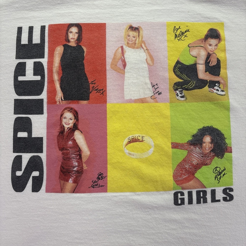 Spice Girls  Short Sleeve T-Shirt Size XXL Men's White - Picture 2 of 7